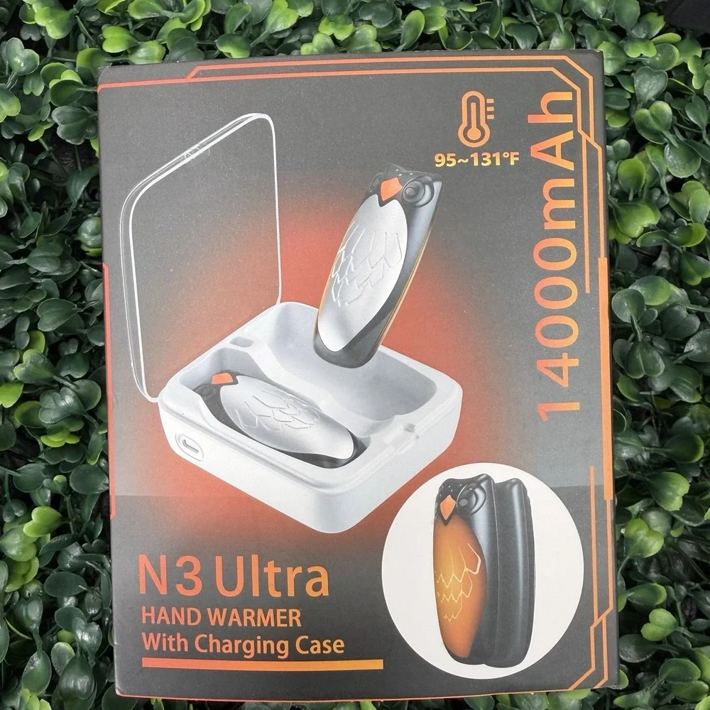 Hand‎ Warmers Rechargeable 2 Pack 14000 mAh Three Speed N3 Ultra Charging Case